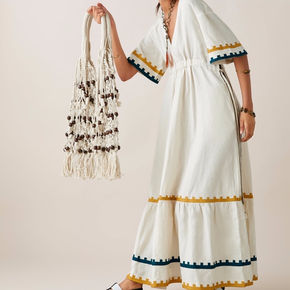 zara studio embroidered dress